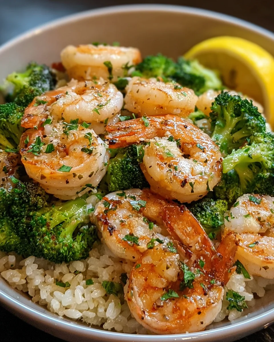 Garlic Butter Shrimp with Broccoli Rice: A Delicious Twist!