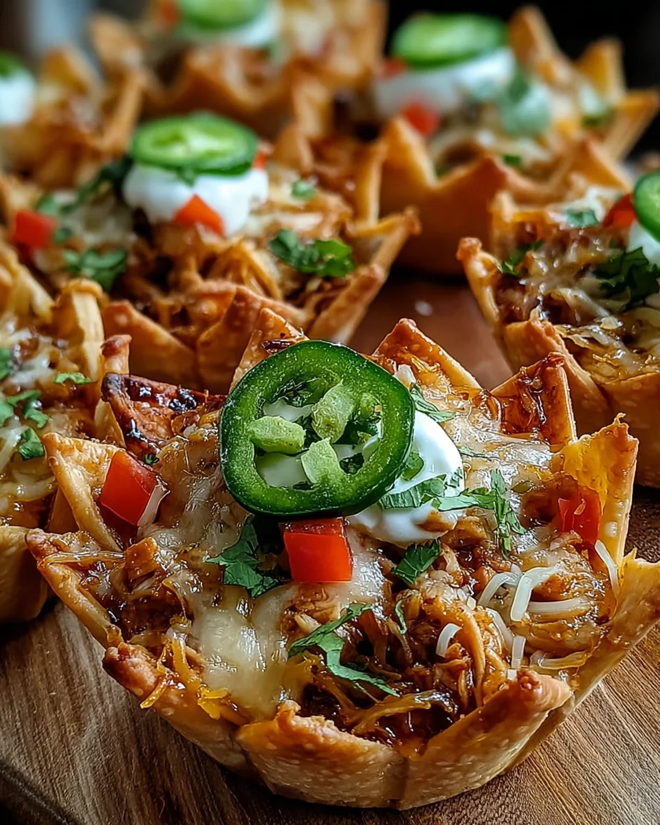 Mini Chicken Fajita Wonton Cups: A Flavorful Treat!
