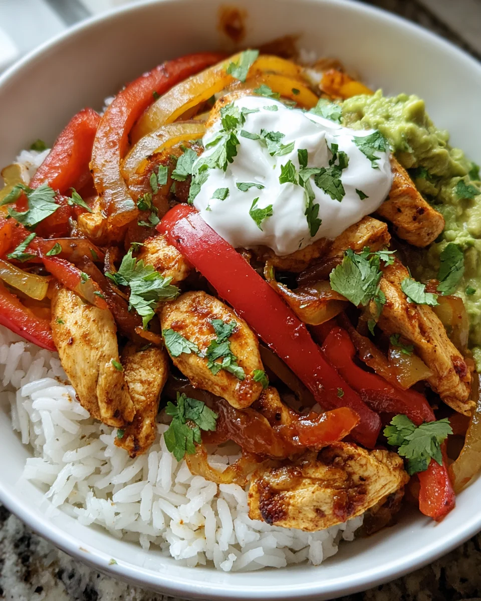 Mexican Chicken Fajita Bowl