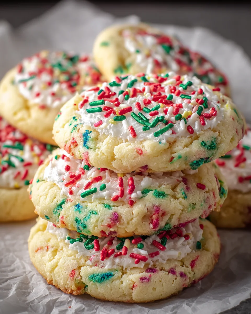 Cake Batter Cookies Sprinkles
