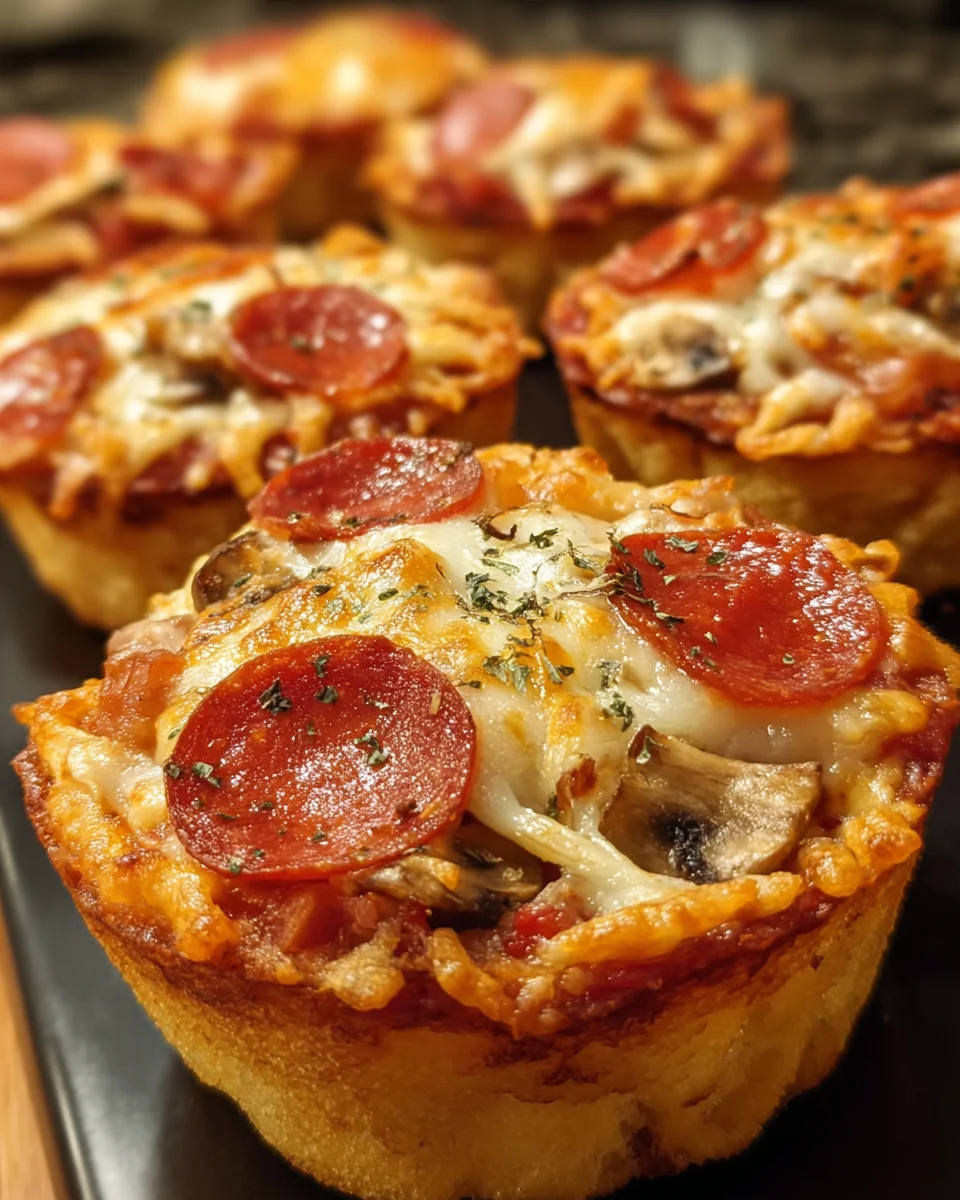Deep Dish Pizza Cupcakes