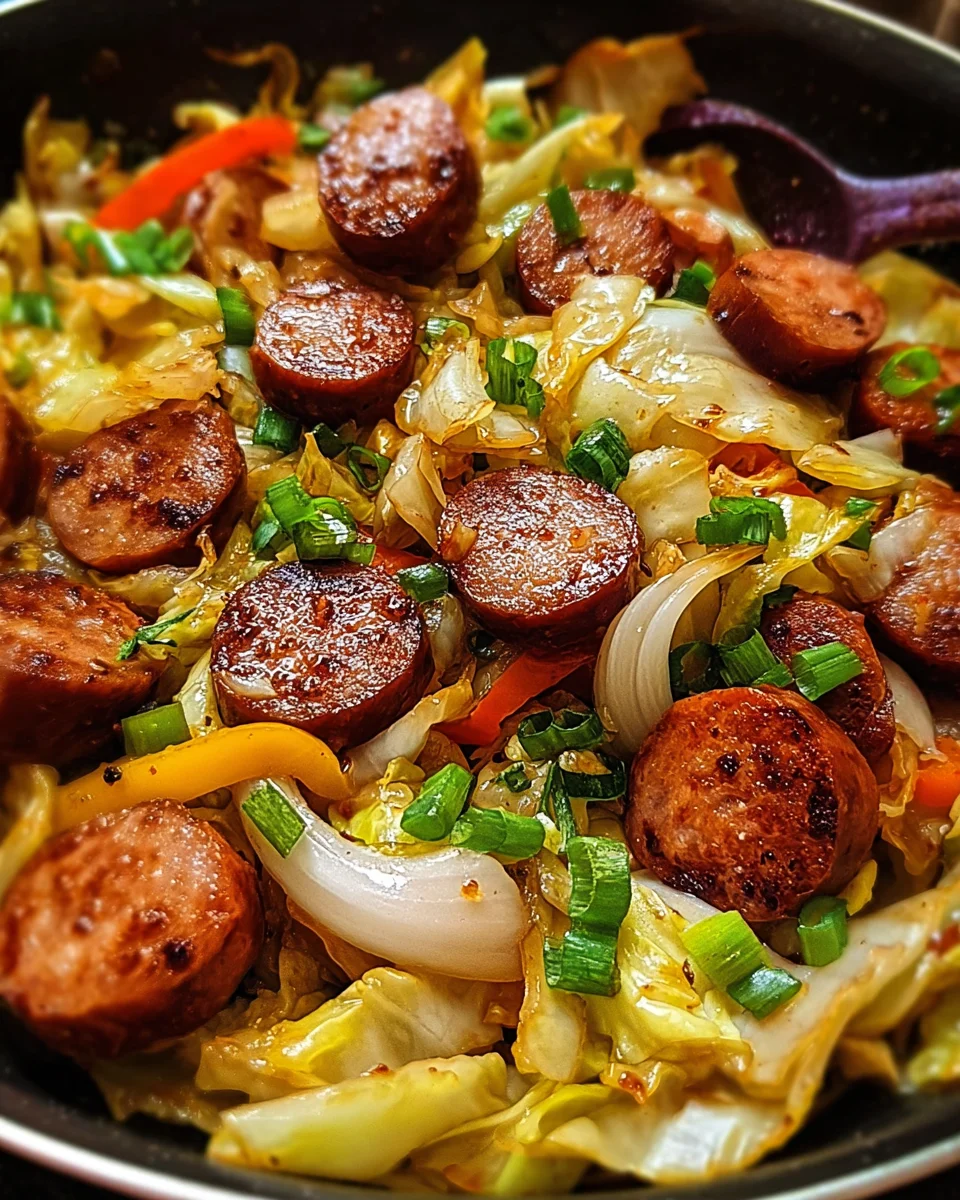 Sausage and Cabbage Stir Fry