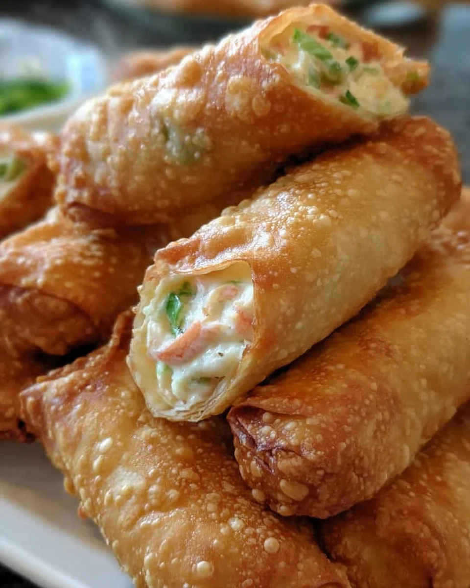 Crab Rangoon Egg Rolls