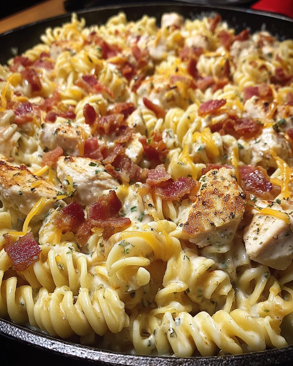 Chicken Bacon Ranch Pasta