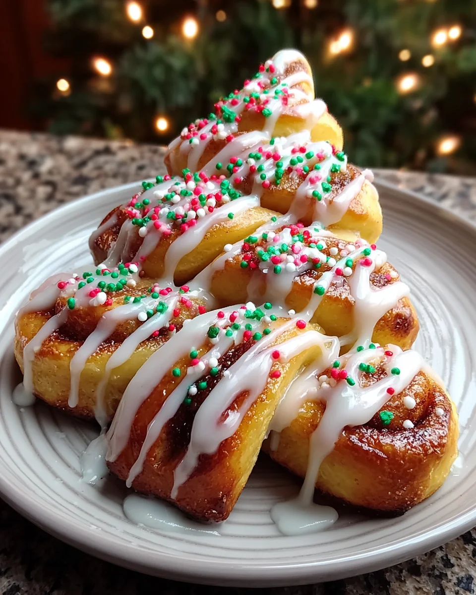 Christmas Tree Cinnamon Rolls