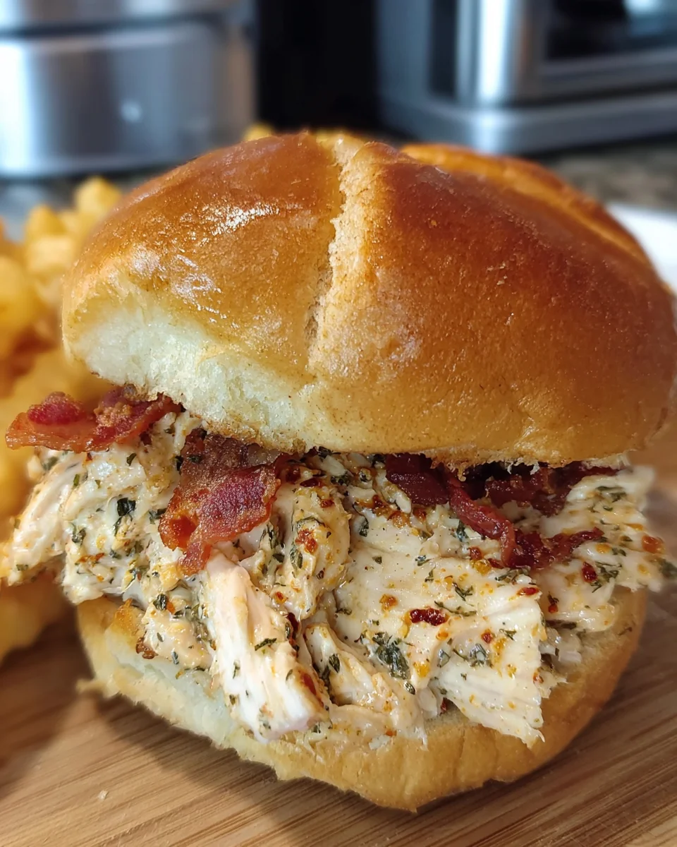 Crockpot Marry Me Chicken Sandwiches
