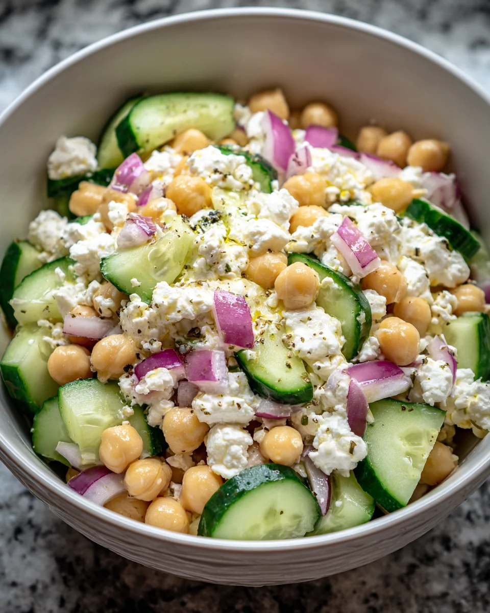 Cottage Cheese Chickpea Salad Bowl: A Refreshing Delight!