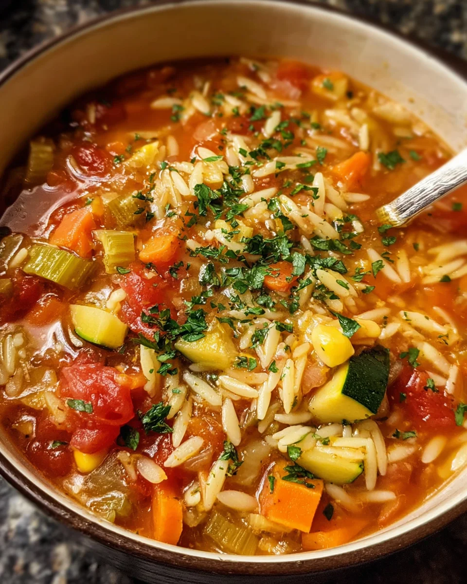 Vegetable Orzo Soup