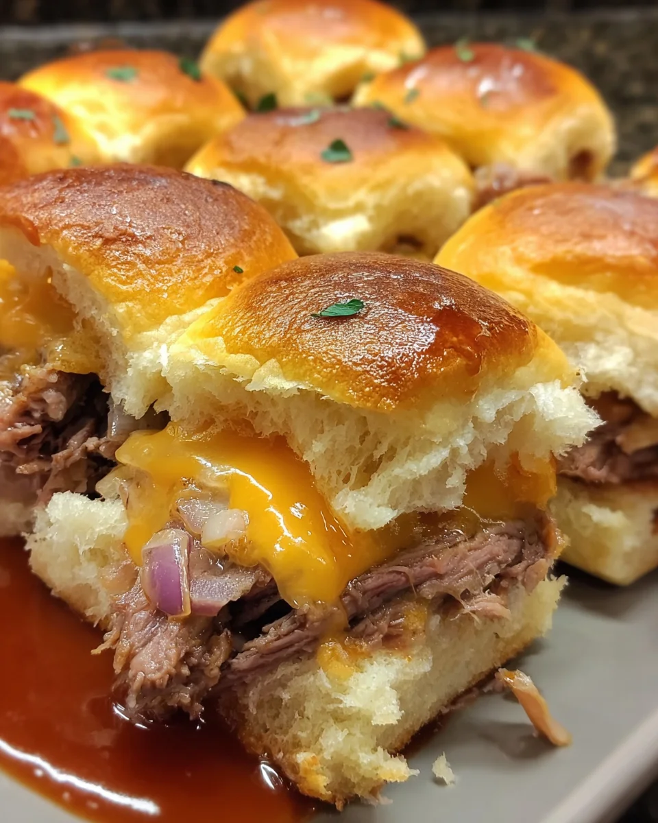Beef Cheddar Sliders