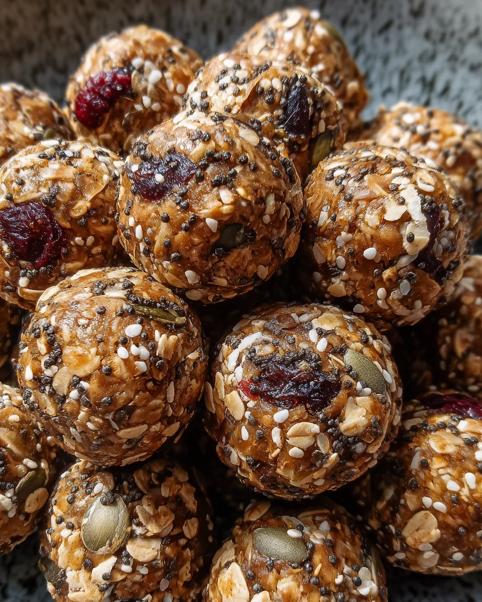 No Bake Peanut Butter Energy Balls