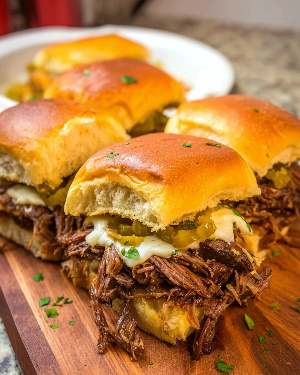 Crockpot Pot Roast Sliders
