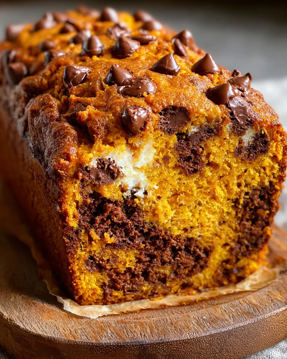 Pumpkin Chocolate Chip Ricotta Loaf