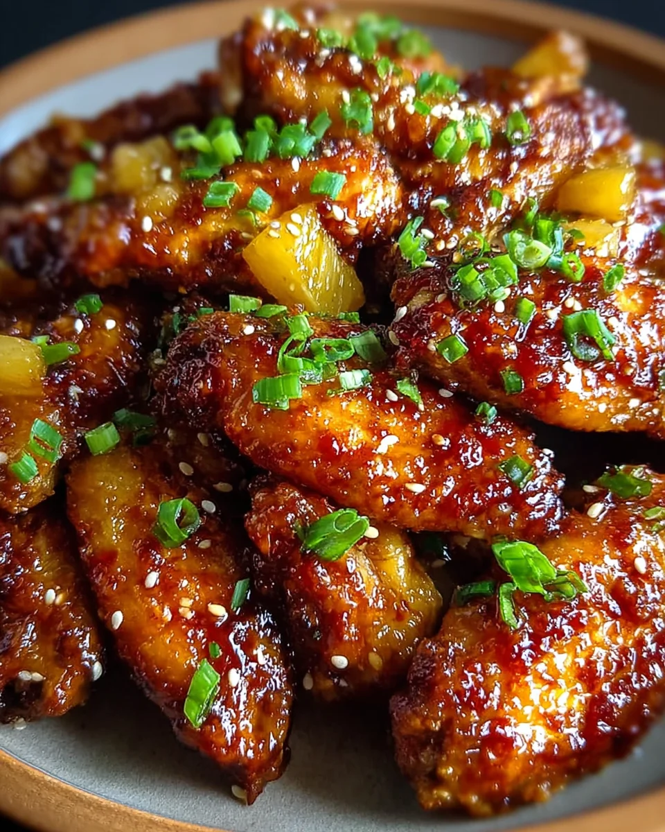 Brown Sugar Pineapple Wings