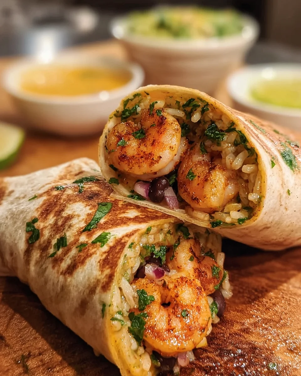 Old Bay Shrimp Burritos