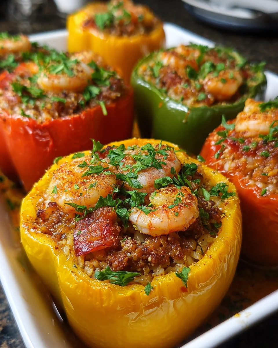 Cajun-Style Stuffed Bell Peppers