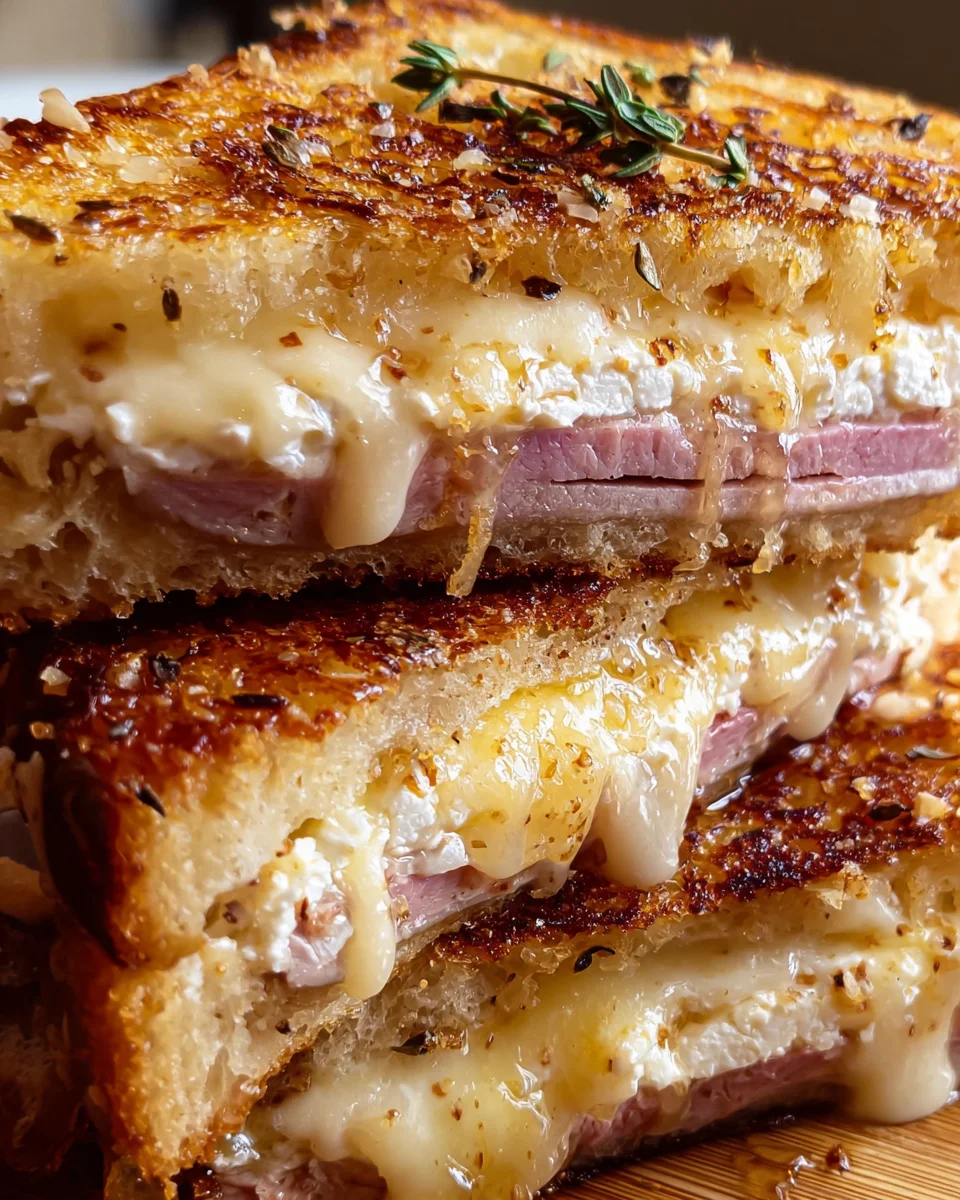 Croque Monsieur Duck Goat Cheese
