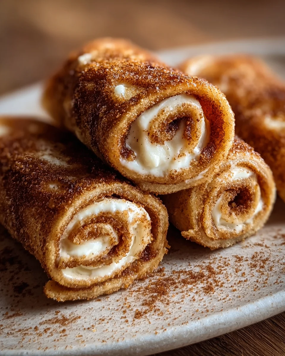 Guilt-Free Crispy Keto Cinnamon Cream Cheese Roll Ups