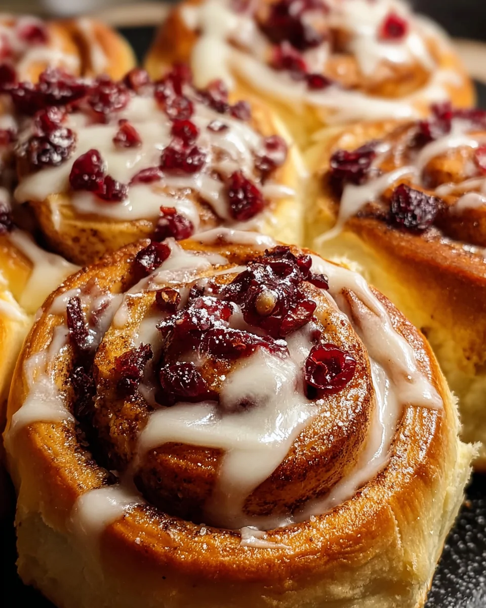 Cranberry Orange Cinnamon Rolls