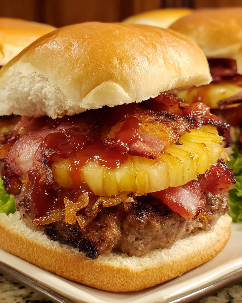 BBQ Bacon Pineapple Burger