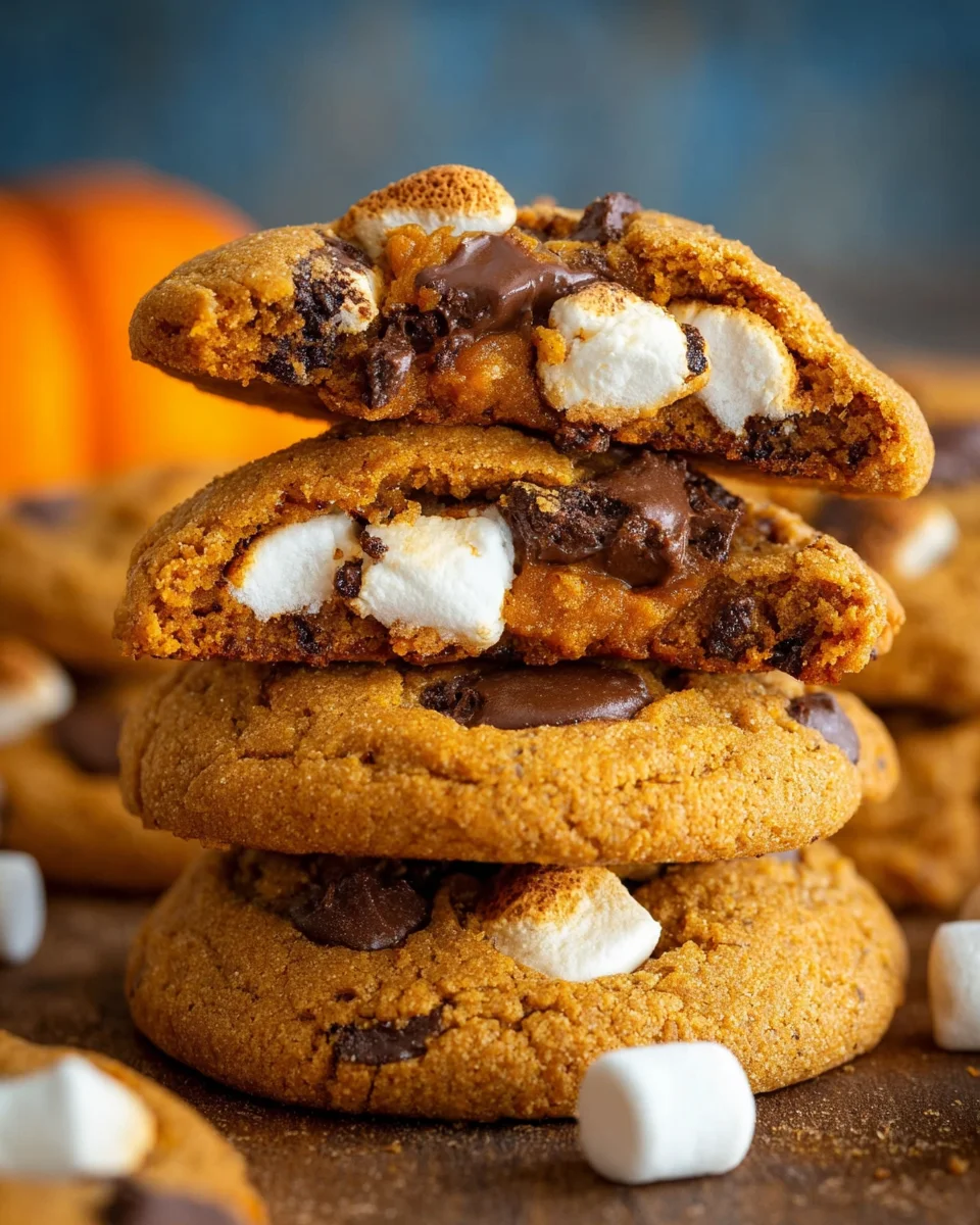 Pumpkin S’mores Cookies