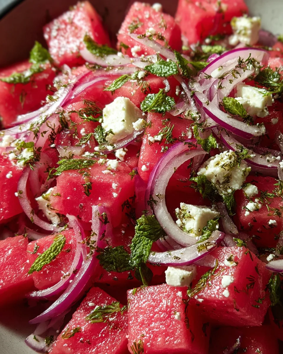 Pickle-Back Watermelon Salad