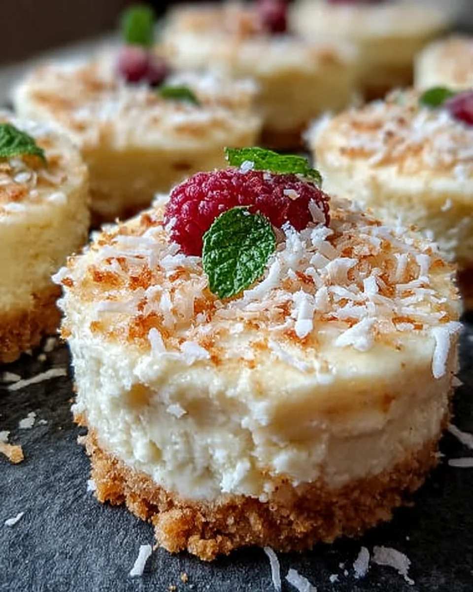 Coconut Milk Mini Cheesecakes