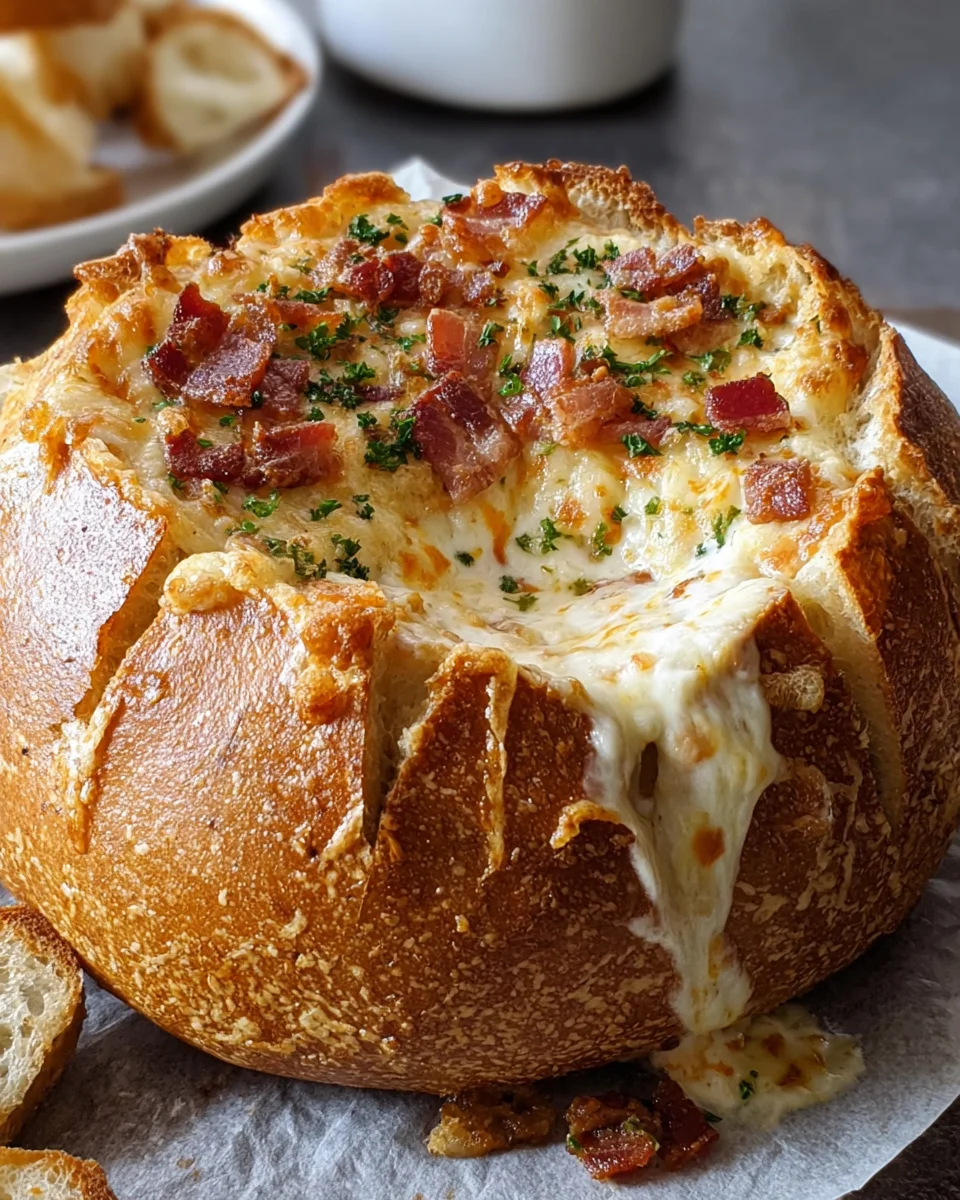Cheese Bacon Cob Loaf Dip
