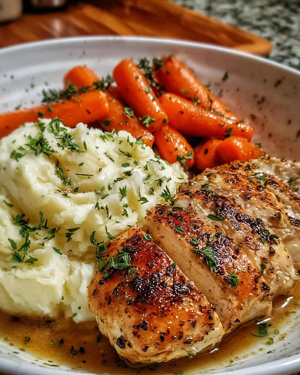 Garlic Herb Chicken Mashed Potatoes