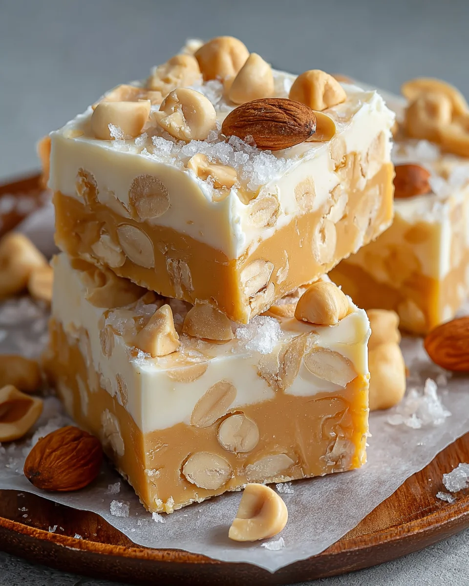 White Chocolate Peanut Butter Fudge