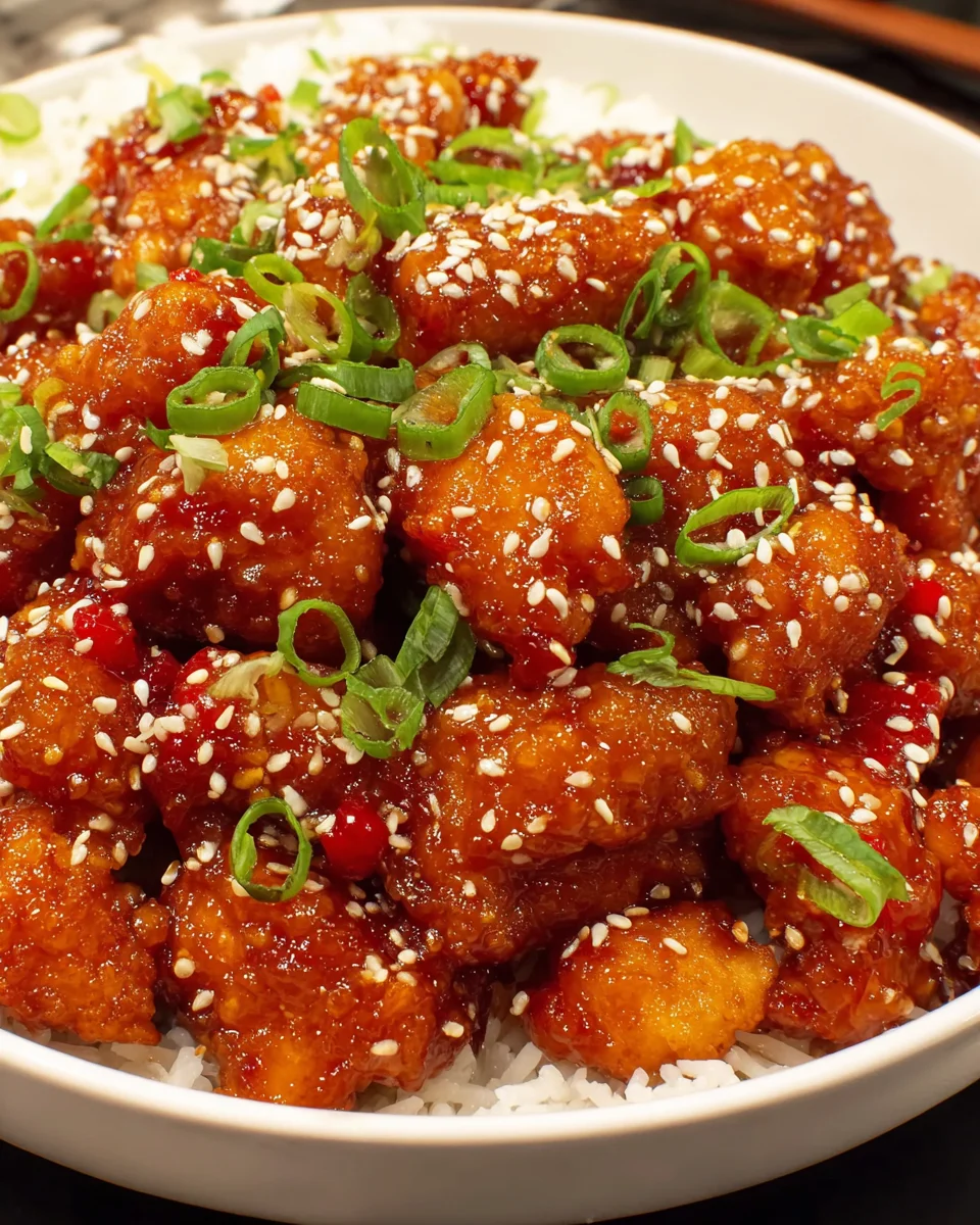 Crispy Sweet Sesame Chicken