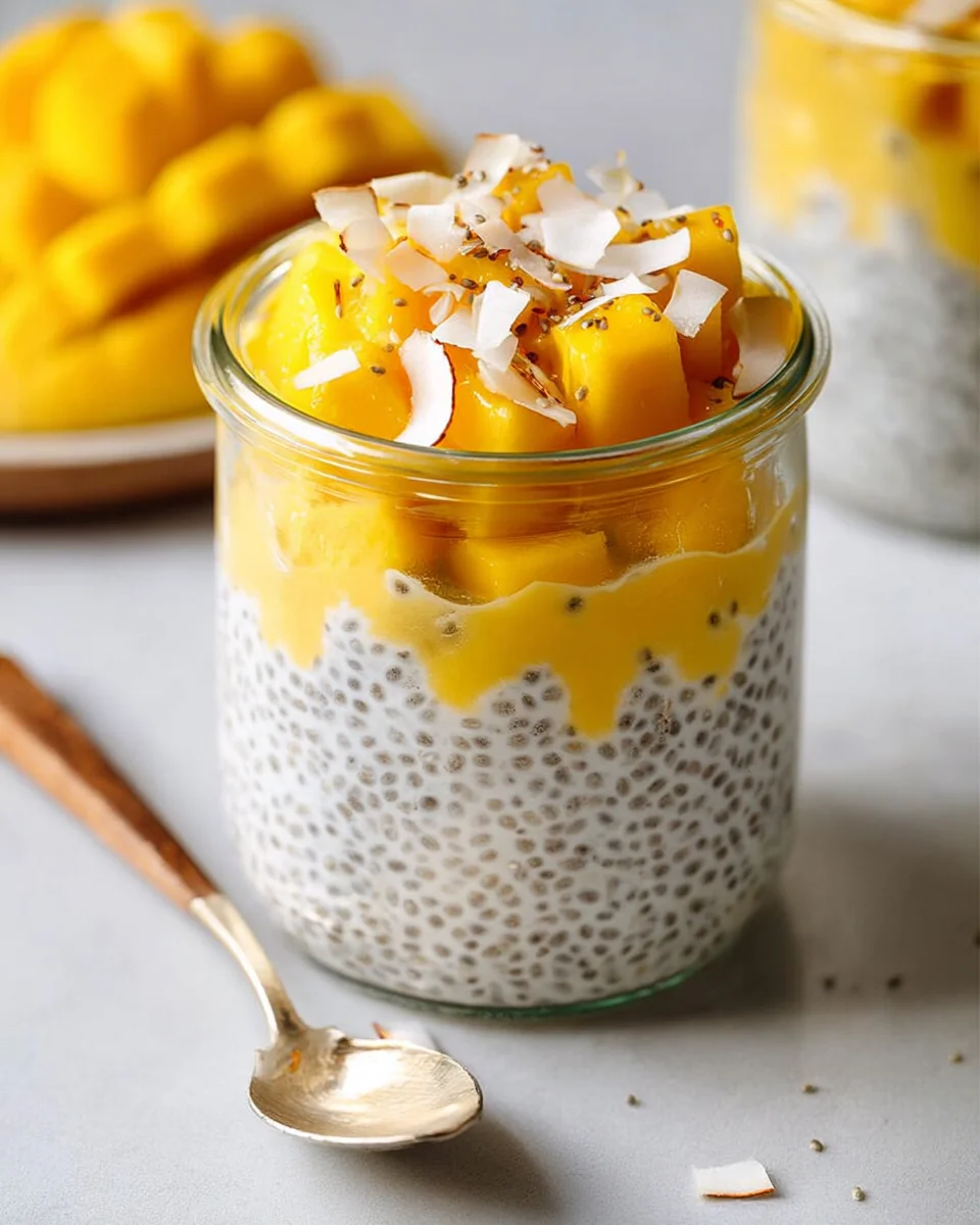 Mango Coconut Chia Pudding