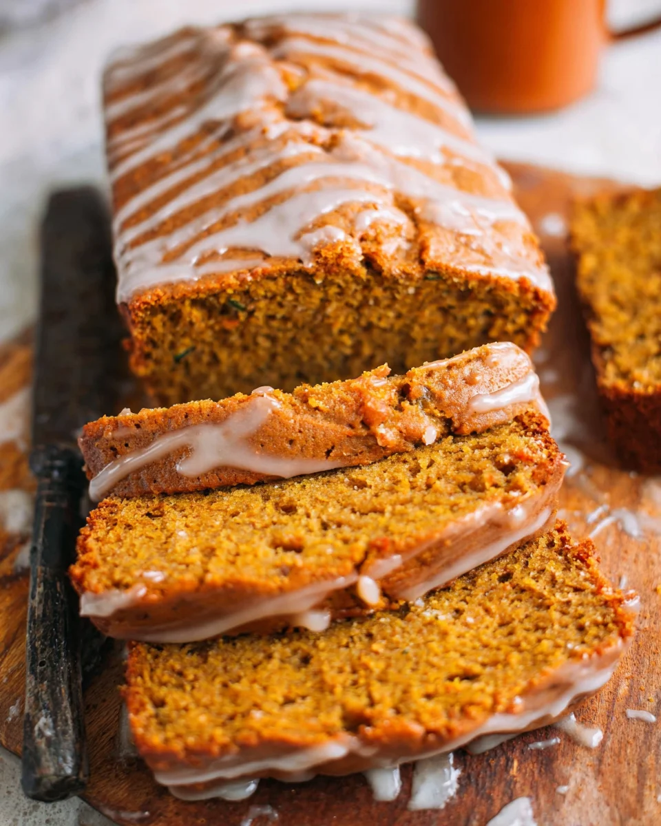 Pumpkin Bread with Maple Glaze