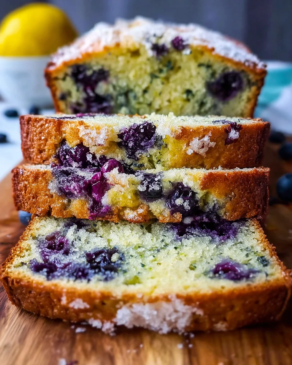 Lemon Blueberry Zucchini Bread