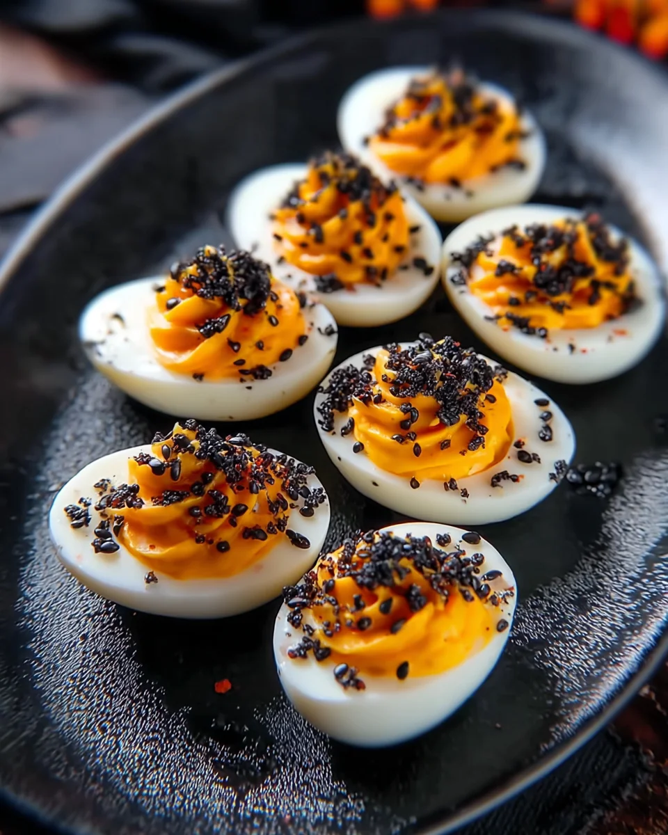 Halloween Deviled Eggs