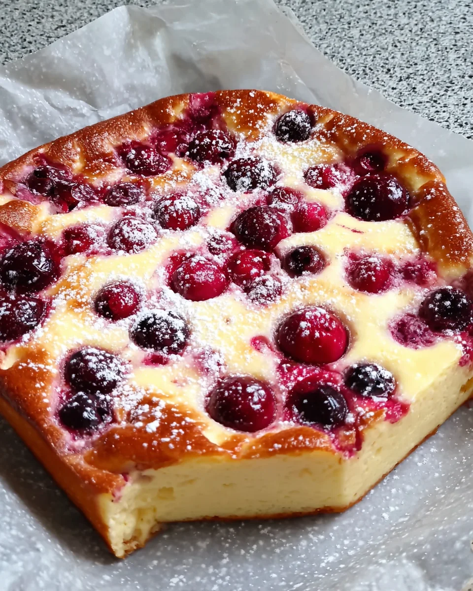 Berry Cottage Cheese Clafoutis