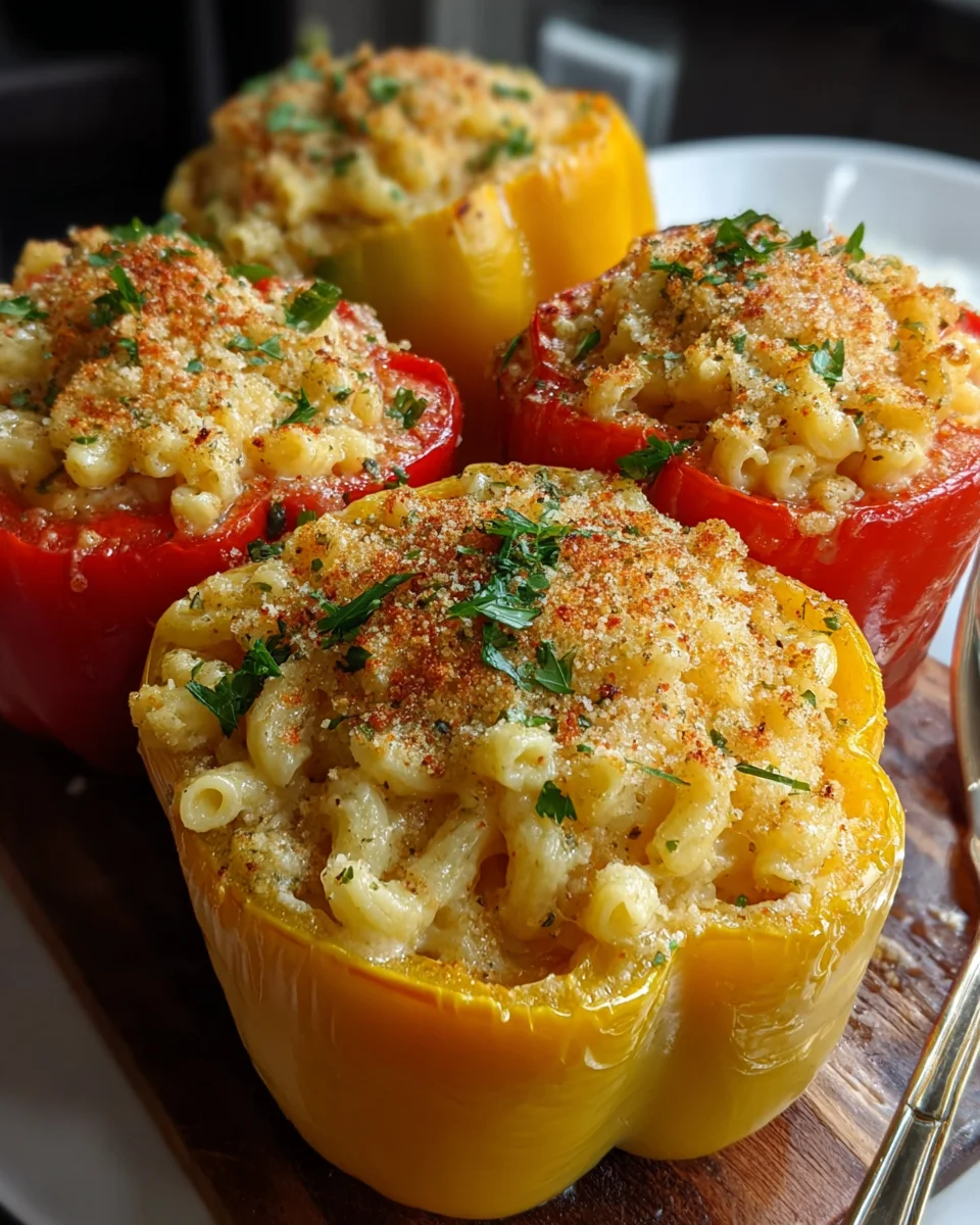 Mac and Cheese Stuffed Peppers
