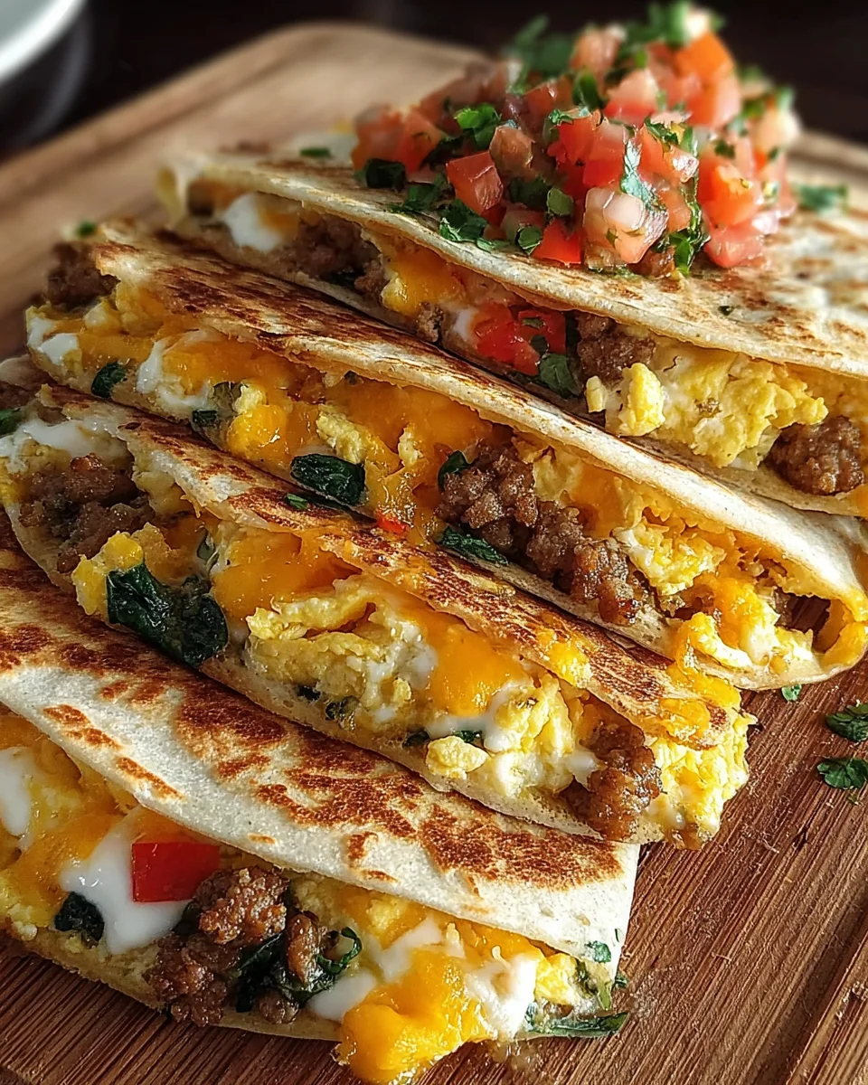 Mini Breakfast Quesadilla Circles