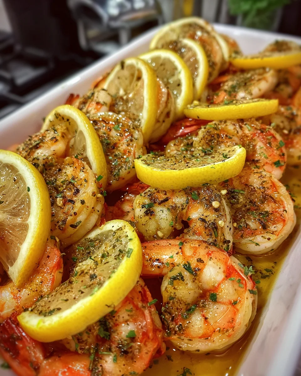 Italian Shrimp Lemon Bake