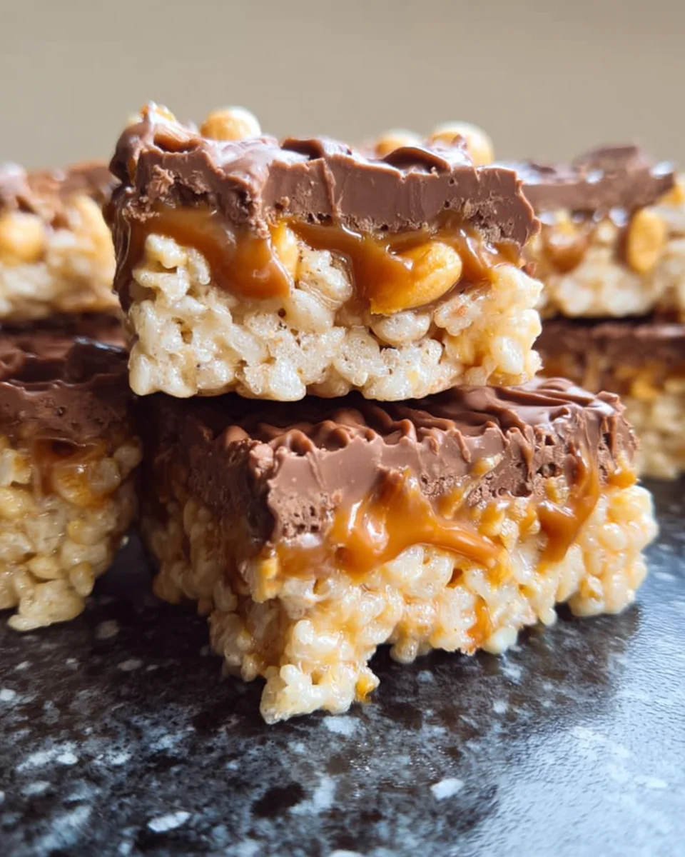 Snickers Rice Crispy Treats
