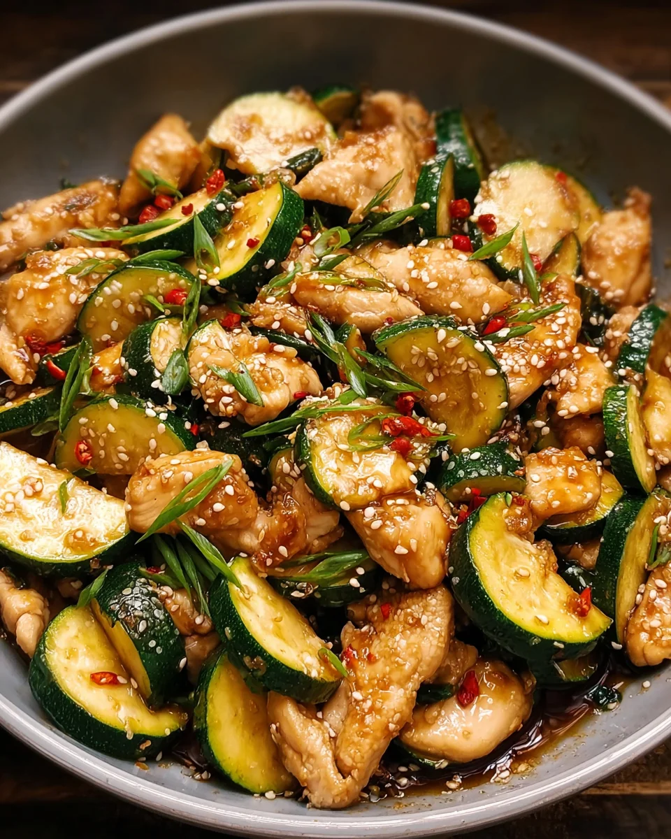 Chicken Zucchini Stir Fry