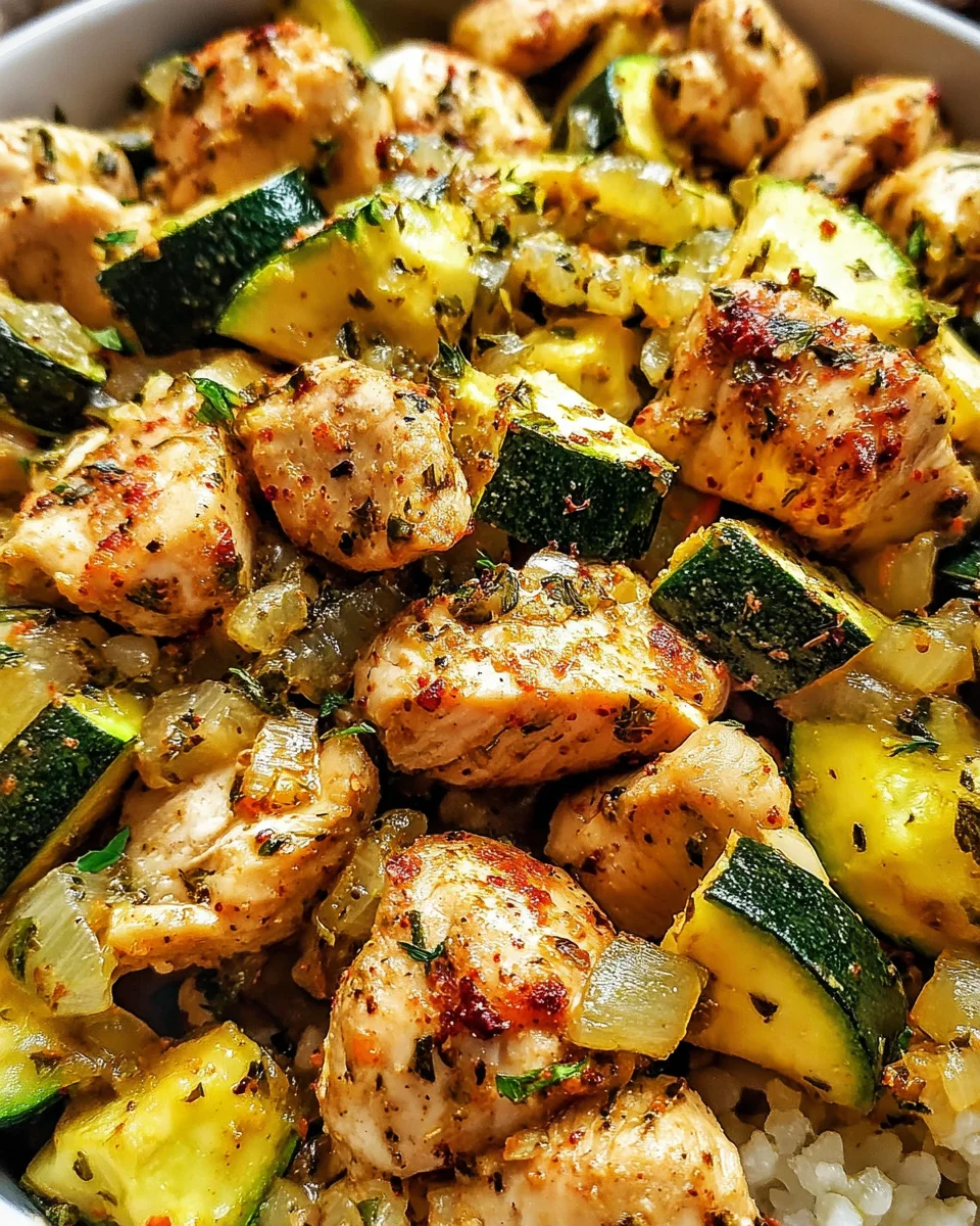 Baked Chicken and Zucchini