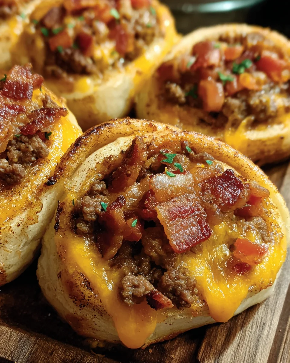 Bacon Cheeseburger Rolls