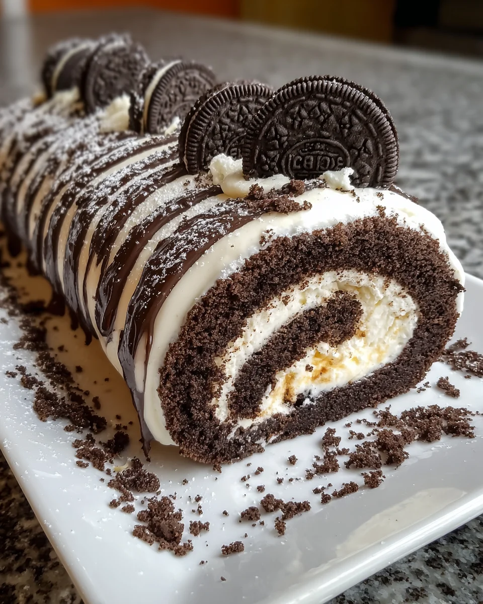 Oreo Cream Chocolate Roll