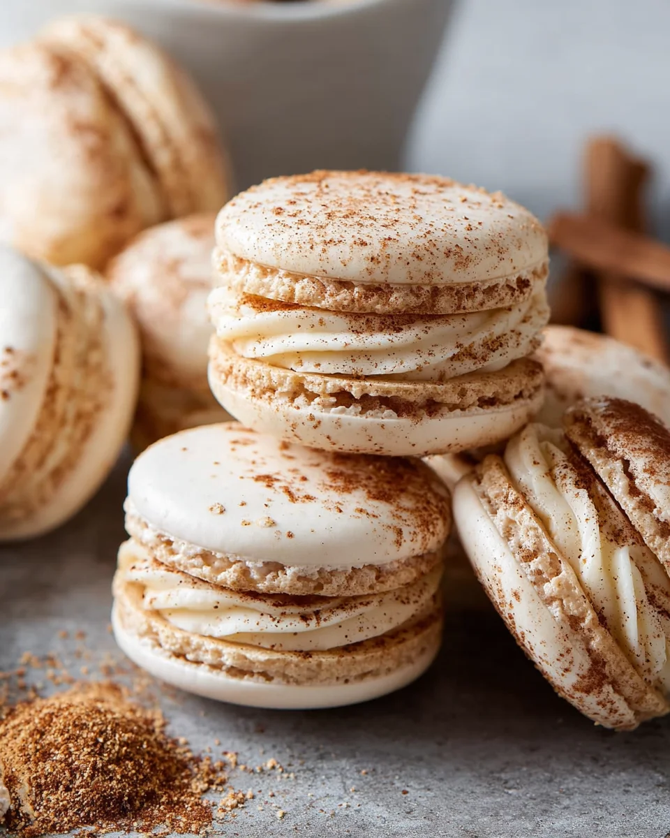 Cinnamon Roll Macarons