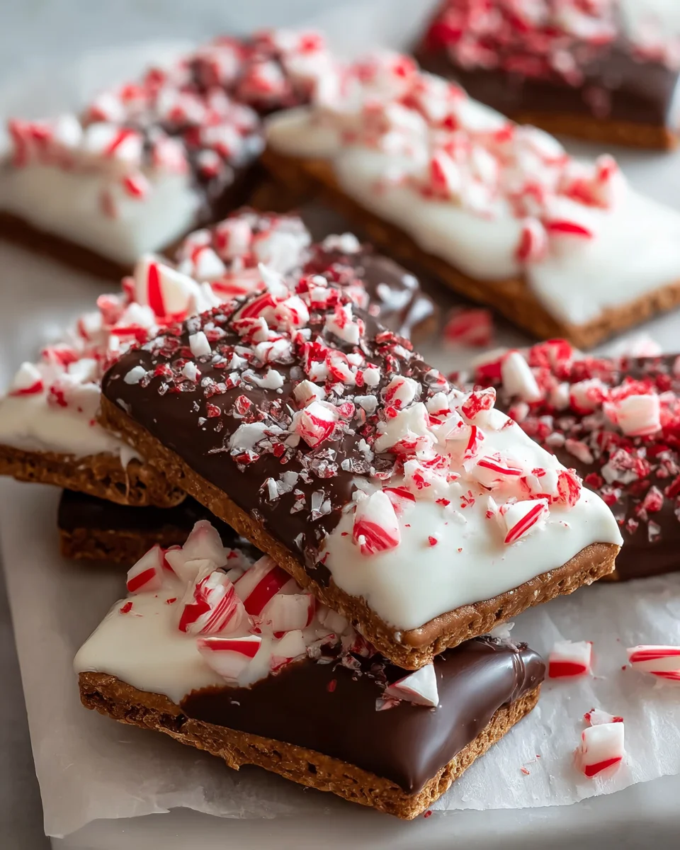 Chocolate Peppermint Grahams Treats