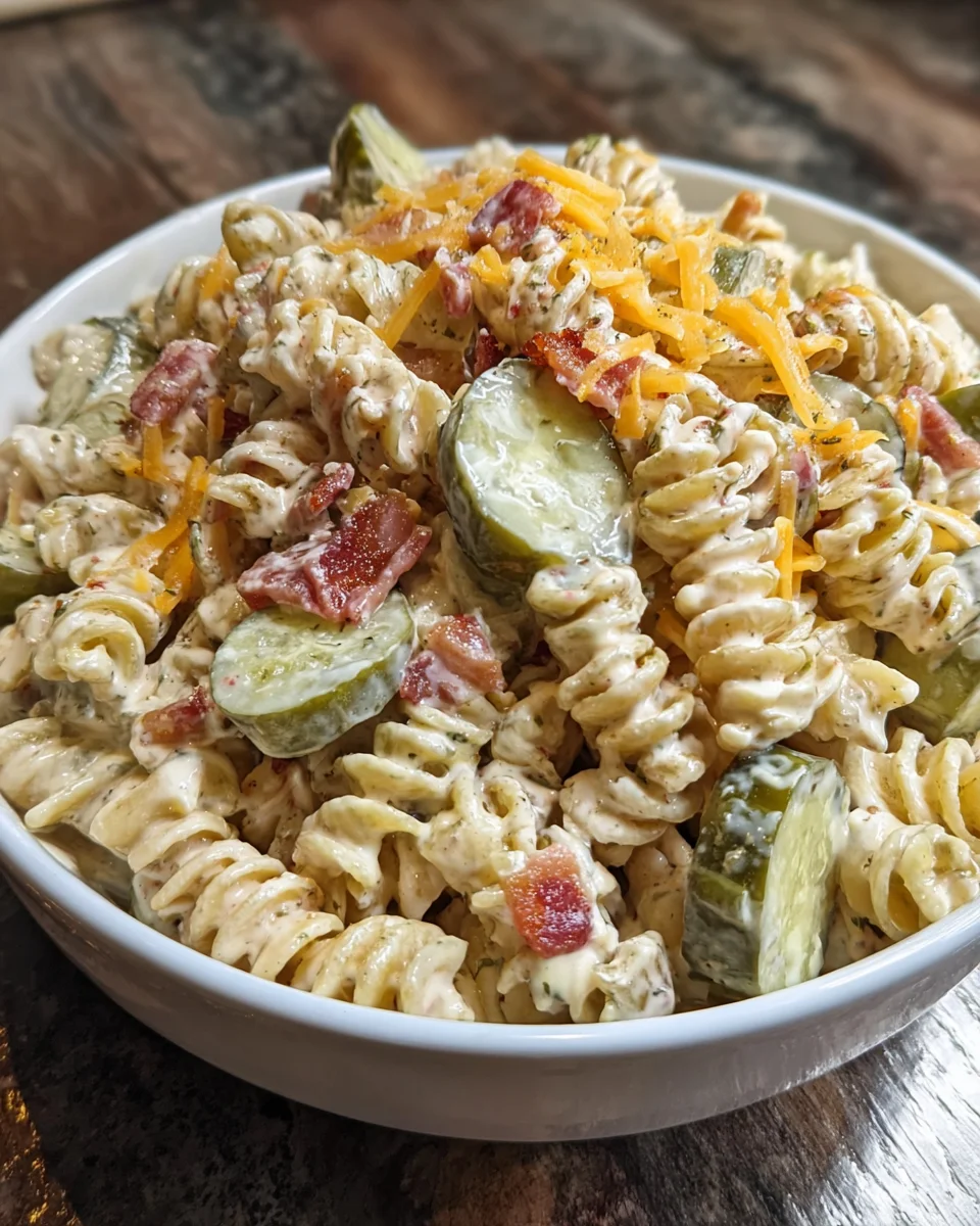 Pickle Pasta Bacon Salad