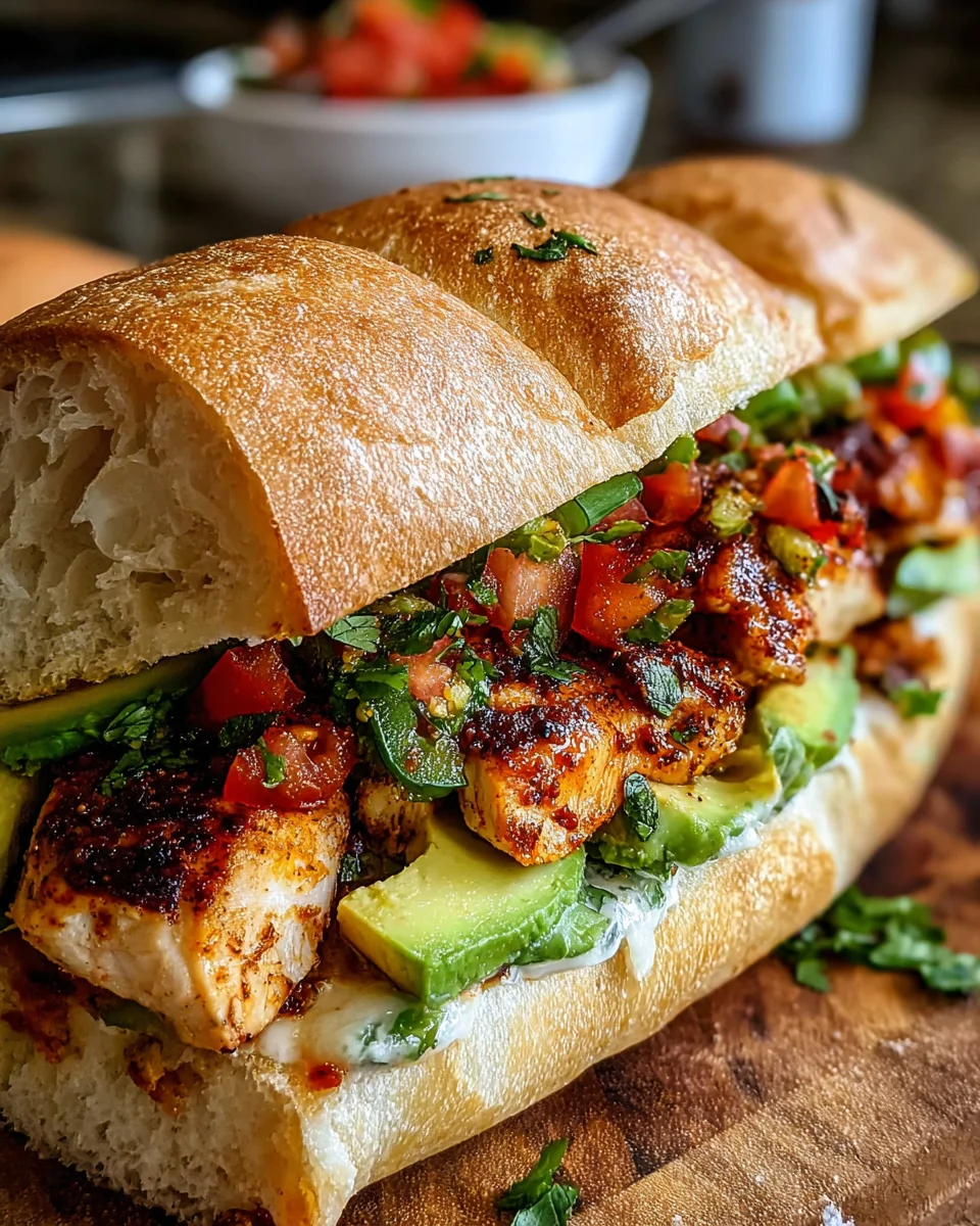 Flavor-Packed Chicken Torta Sandwich