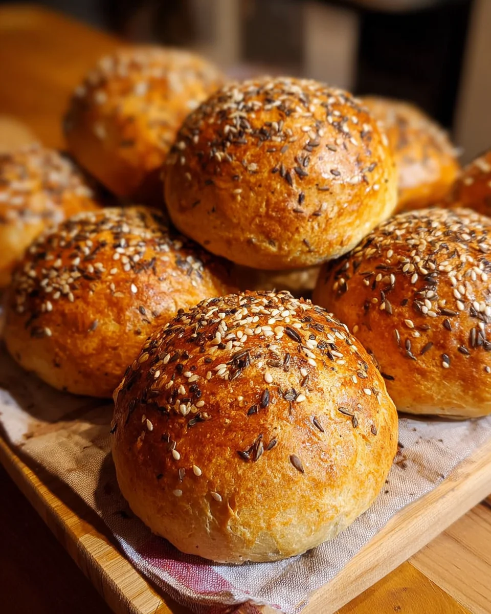 Homemade Seeded Bread Rolls