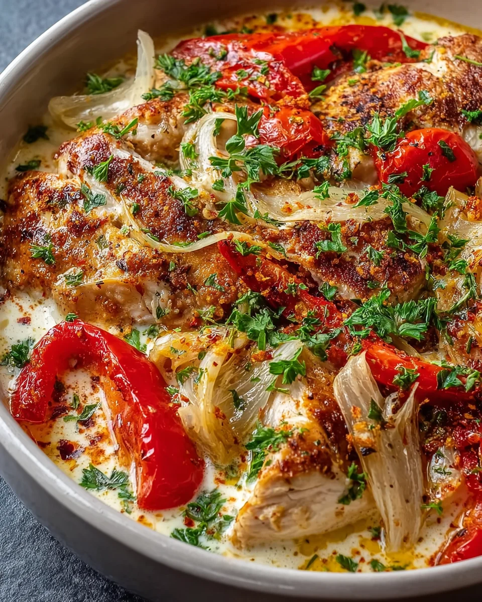 Turkish Chicken with Creamy White Sauce
