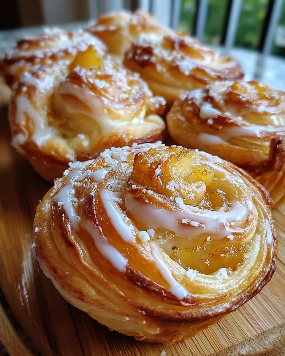 Peach Pie Crescent Cruffins